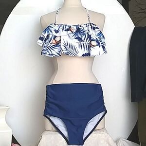 Heat Move Brand Bikini Coconuts and Tropical Leaves